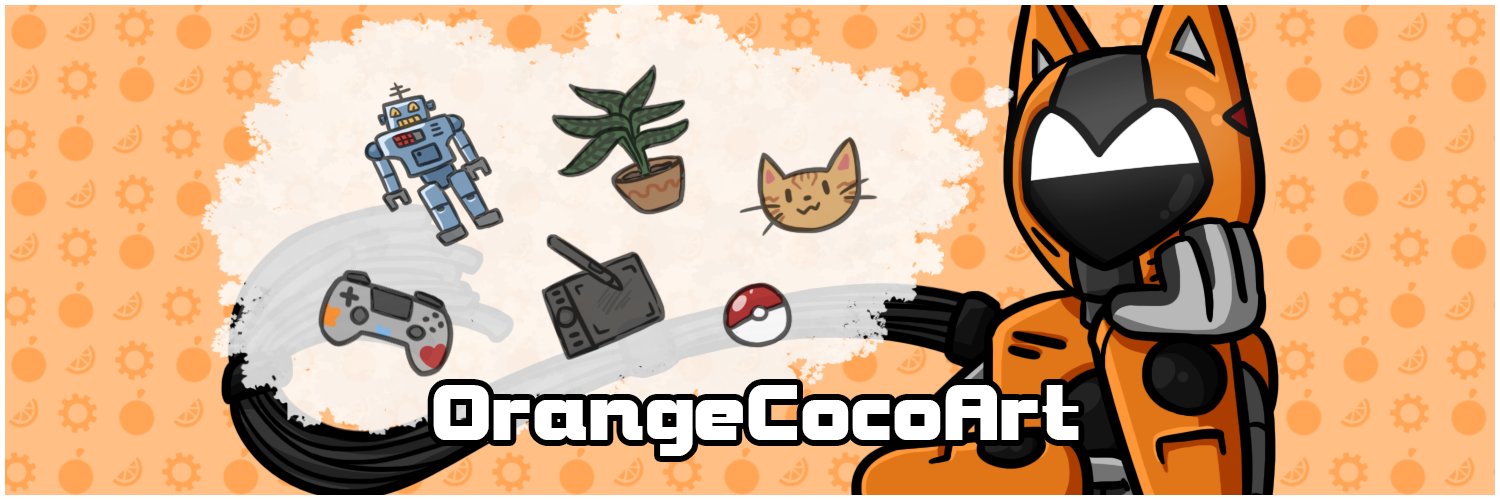 OrangeCoco Art 🍊⚙ banner