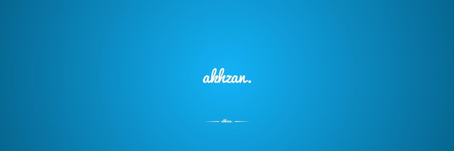 akhzan's profile banner image