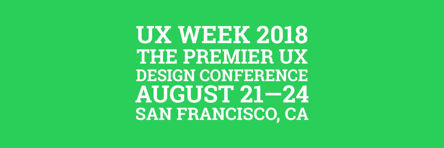 UX Week banner