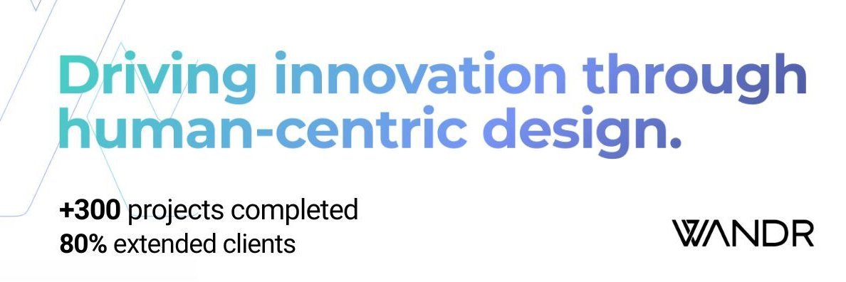 WANDR | UX UI Design Firm banner