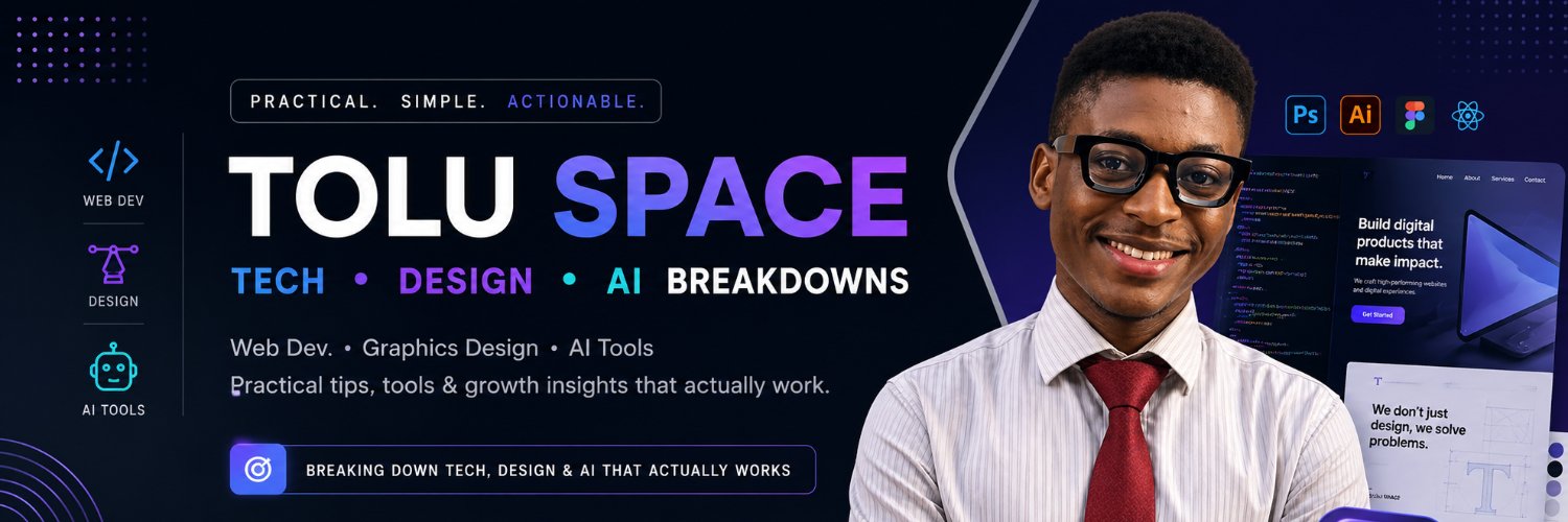 Tolu Space | Tech • Design • AI banner