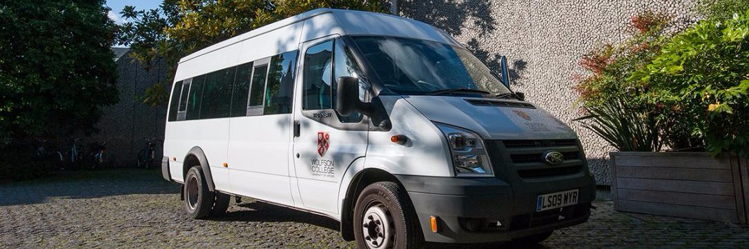 Wolfson Minibus banner