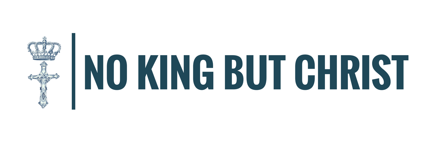 No King But Christ banner