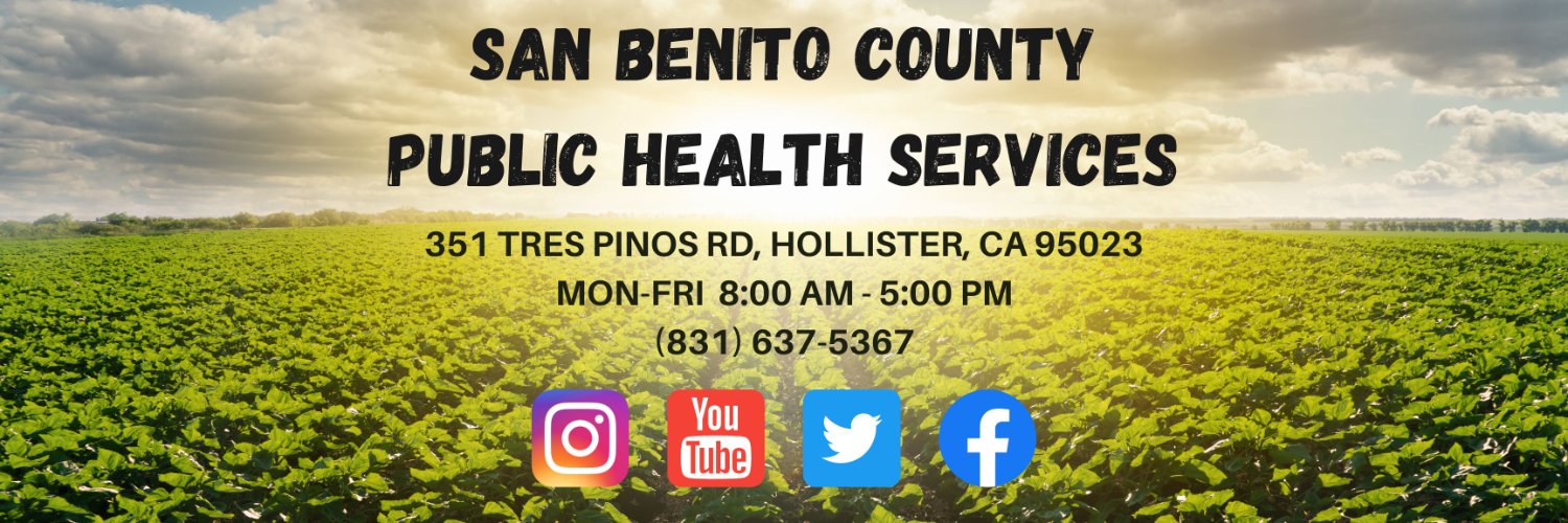 San Benito County Public Health Services banner