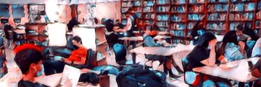 Colton High Library banner