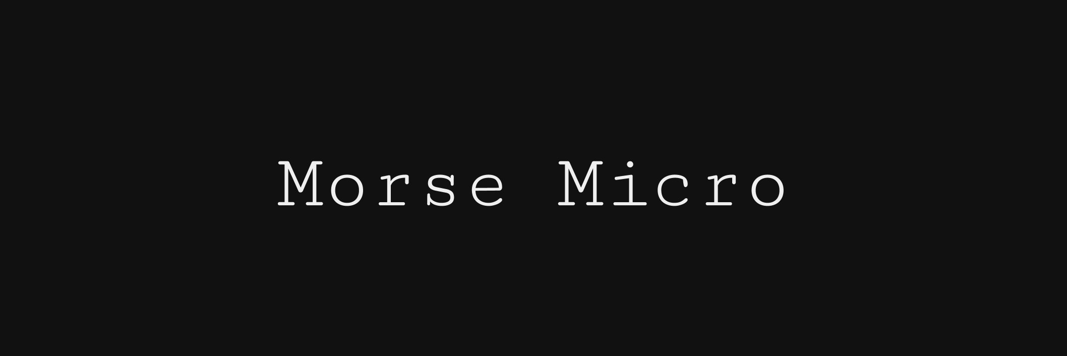 Morse Micro banner