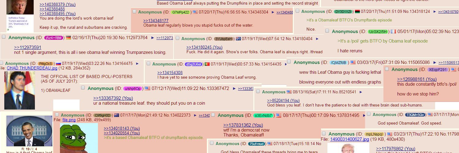 Obama🇺🇸🇨🇦Leaf banner