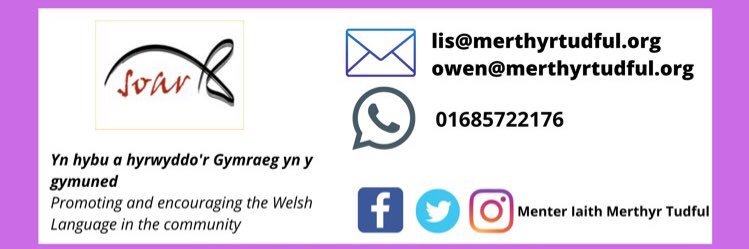 Menter Iaith Merthyr banner