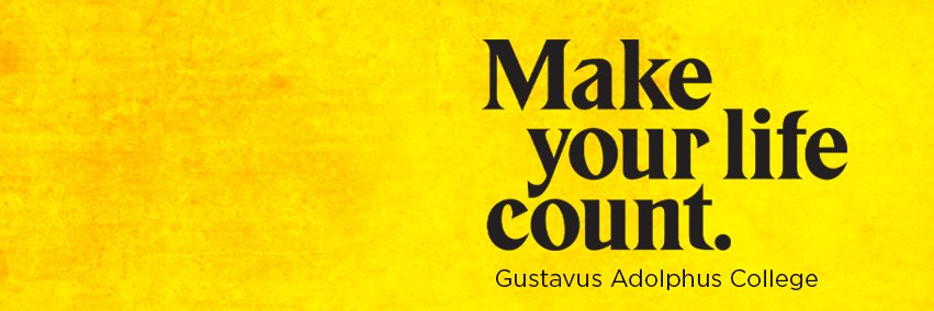 Gustavus Adolphus College banner