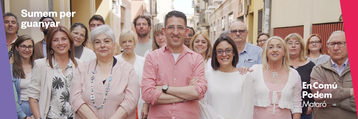 En Comú Podem Mataró banner