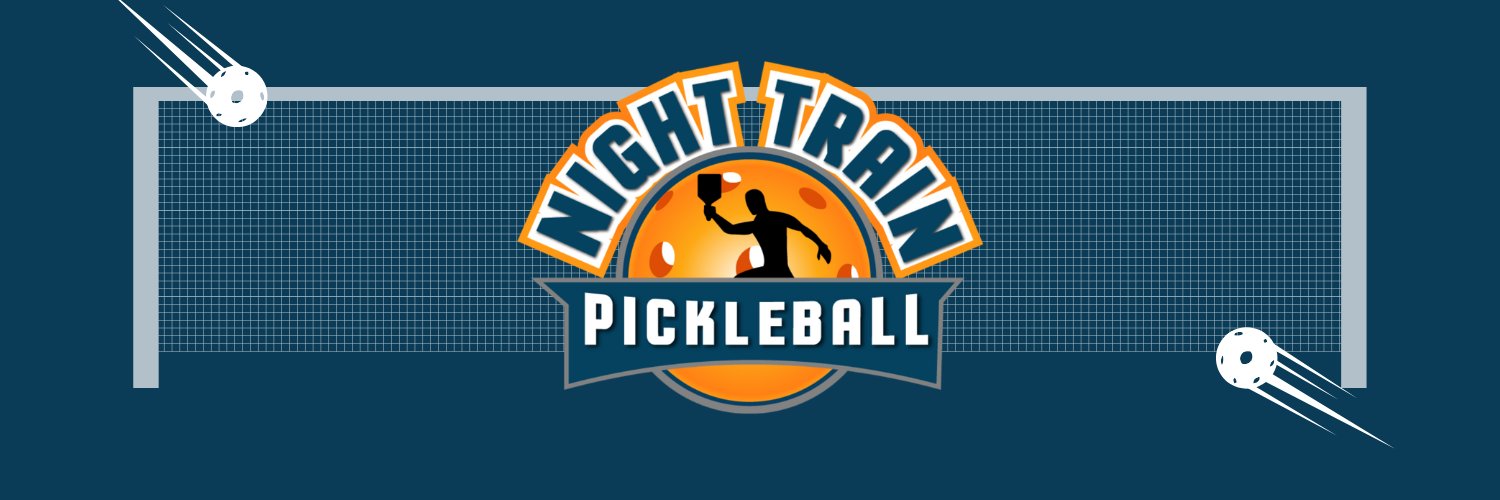 Coach Thomas at Night Train Pickleball banner