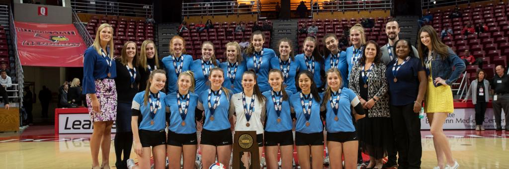 JCA Girls Volleyball banner