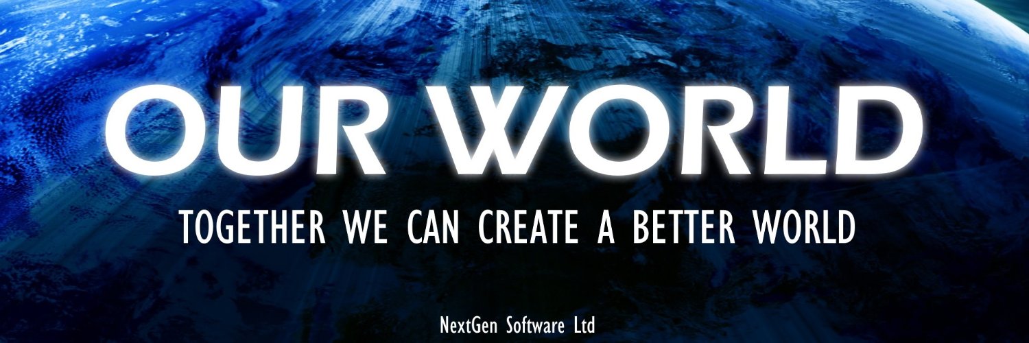 Our World's banner