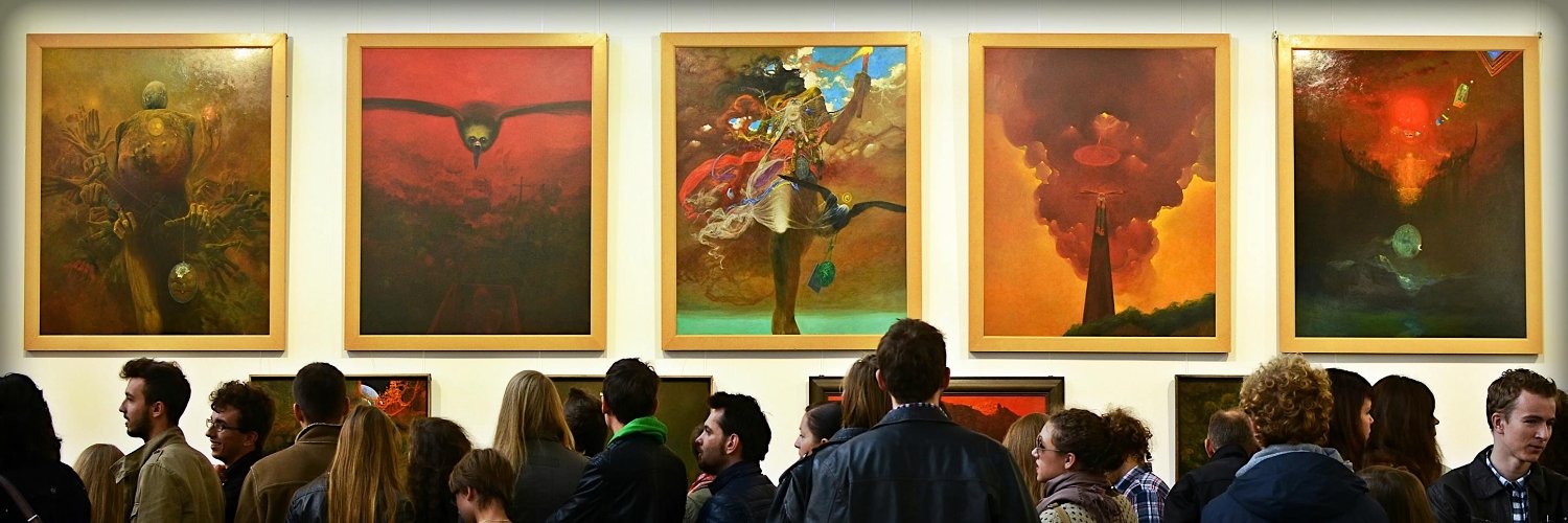 Zdzisław Beksiński's banner