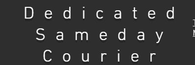 Dedicated Sameday Courier banner