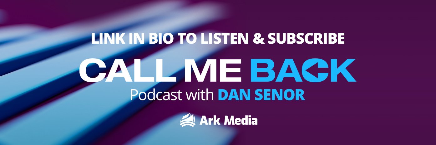 Dan Senor's banner