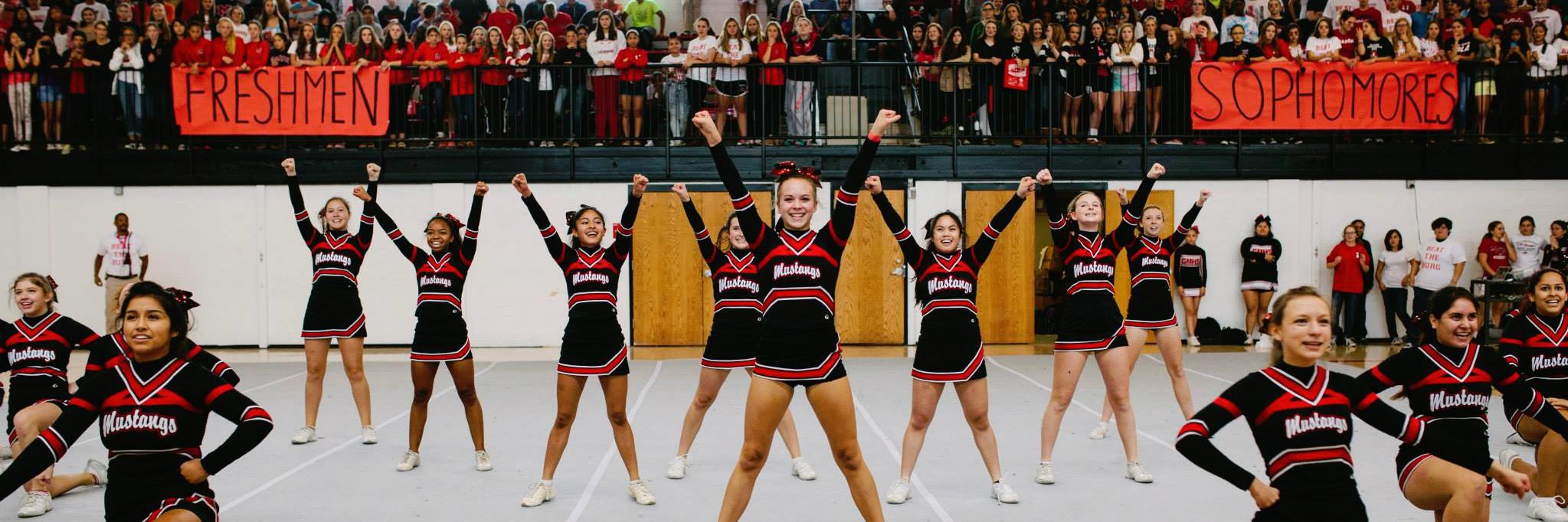 George Mason Cheer banner