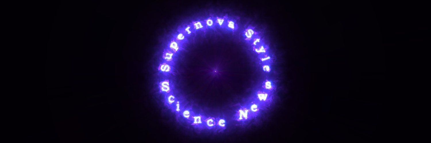 Supernova Style Science News banner