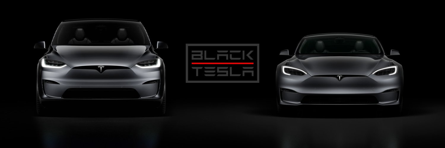 Black Tesla banner