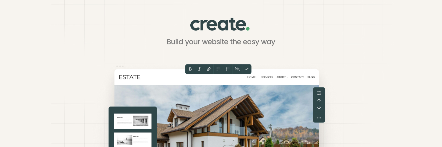 Create Website Builder banner