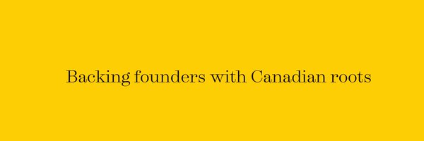 MapleVCFund Profile Banner
