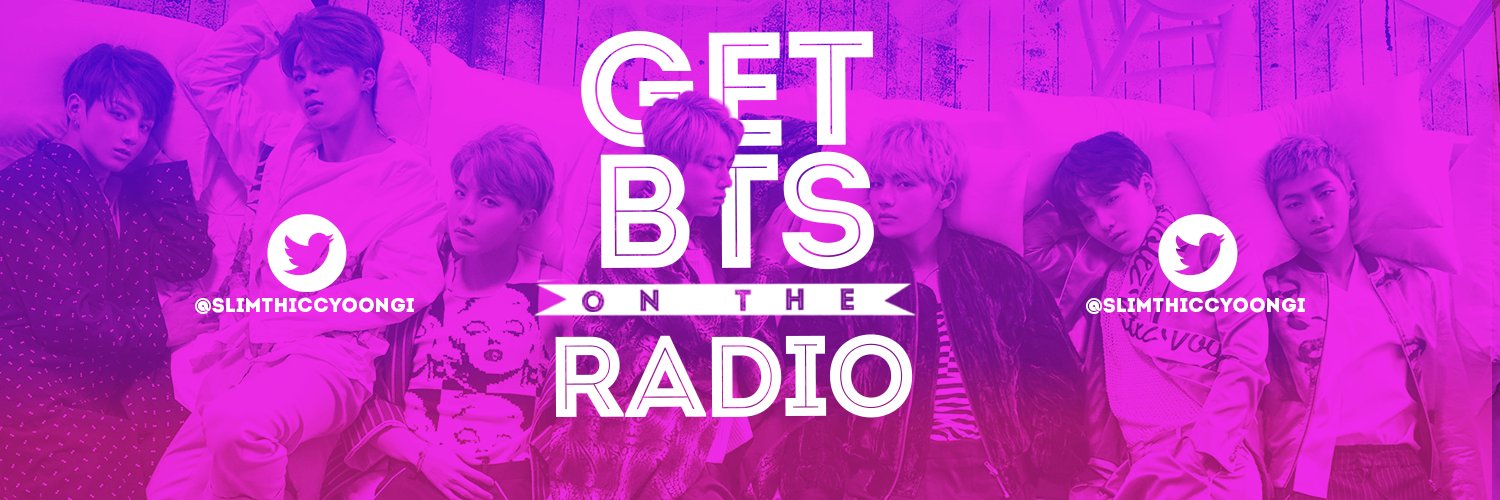 #GetBTSontheRadio banner