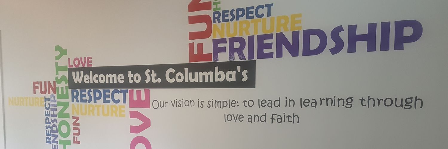 St Columbas Primary School banner