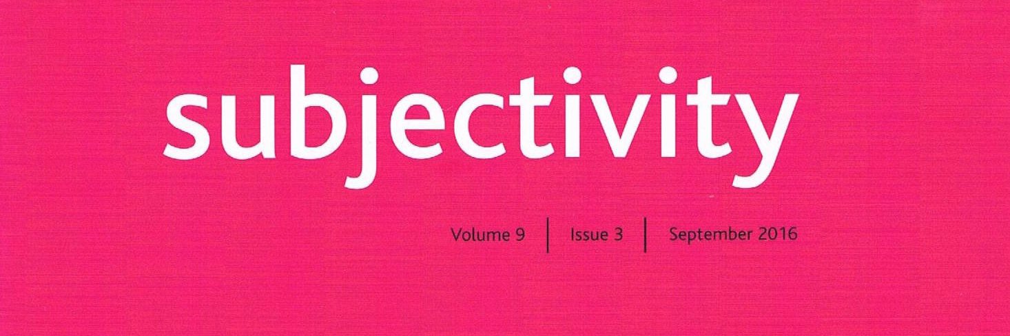 Subjectivity Journal banner