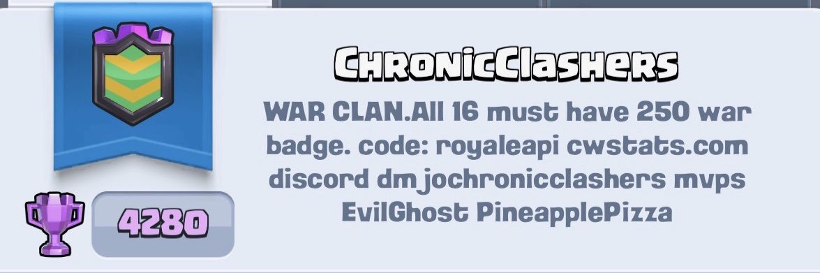 ChronicClashers's profile banner image