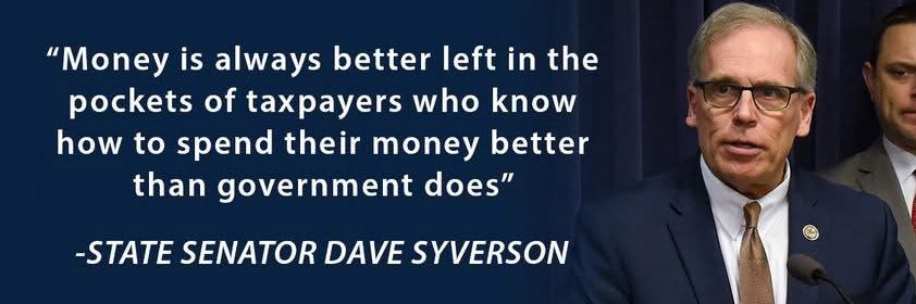 Senator Dave Syverson banner