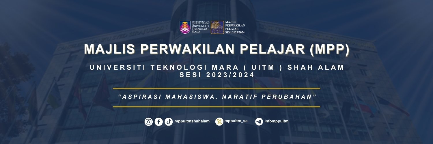 MPP UiTM SHAH ALAM SESI 2023/2024 Profile Banner