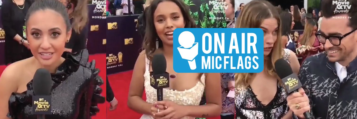 On Air Mic Flags banner