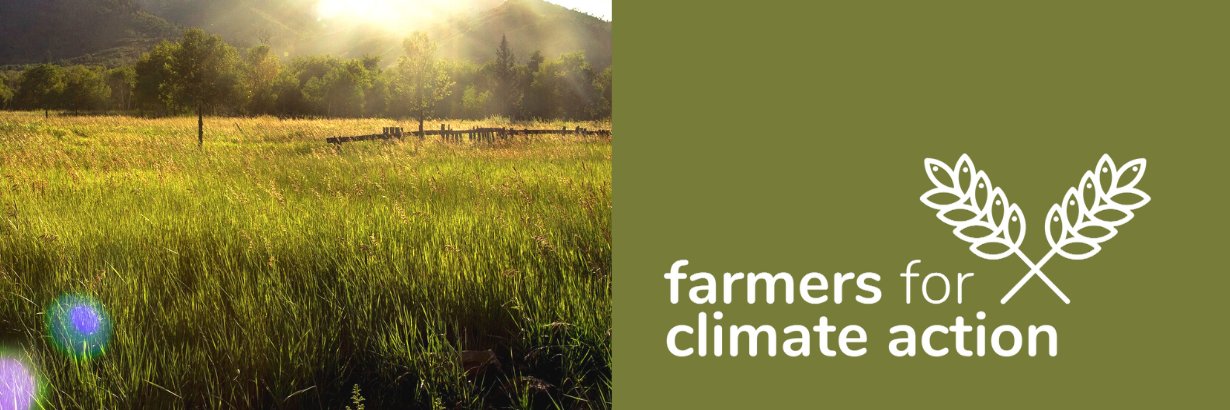 Farmers for Climate Action banner
