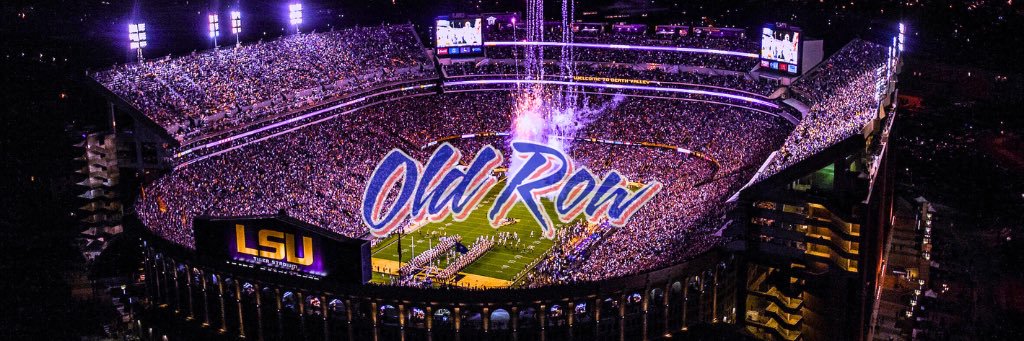 Old Row LSU's banner