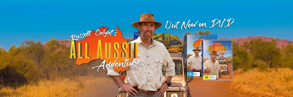 Russell Coight's #AllAussieAdventures banner