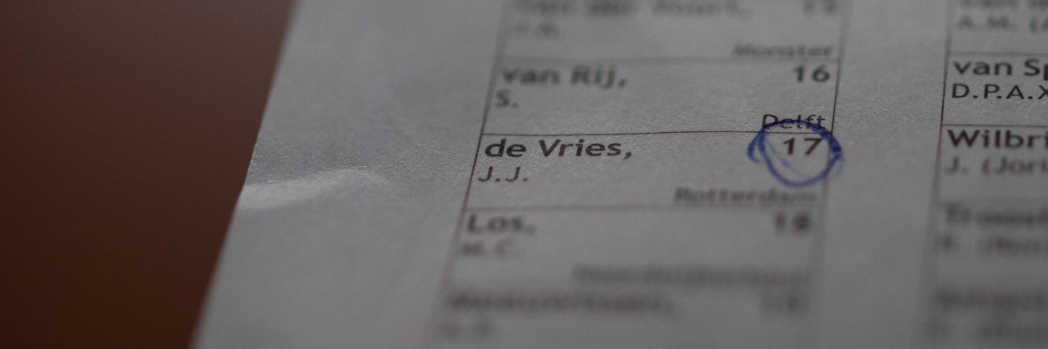 Jaap Jan de Vries - #Sneuvelweigeraar's banner