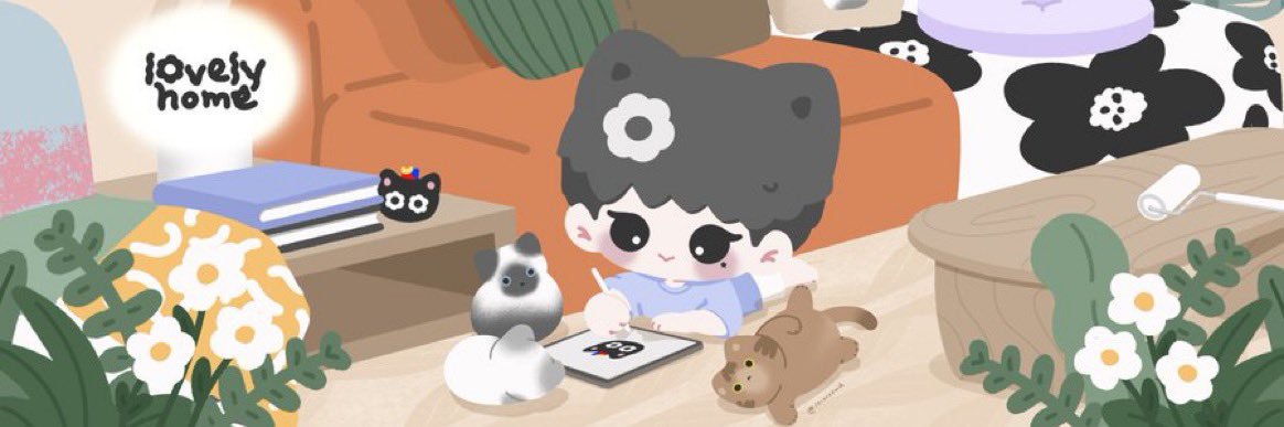 •̑‧̮•̑ 🐈‍⬛🍚⁺˚⑅ myluv banner