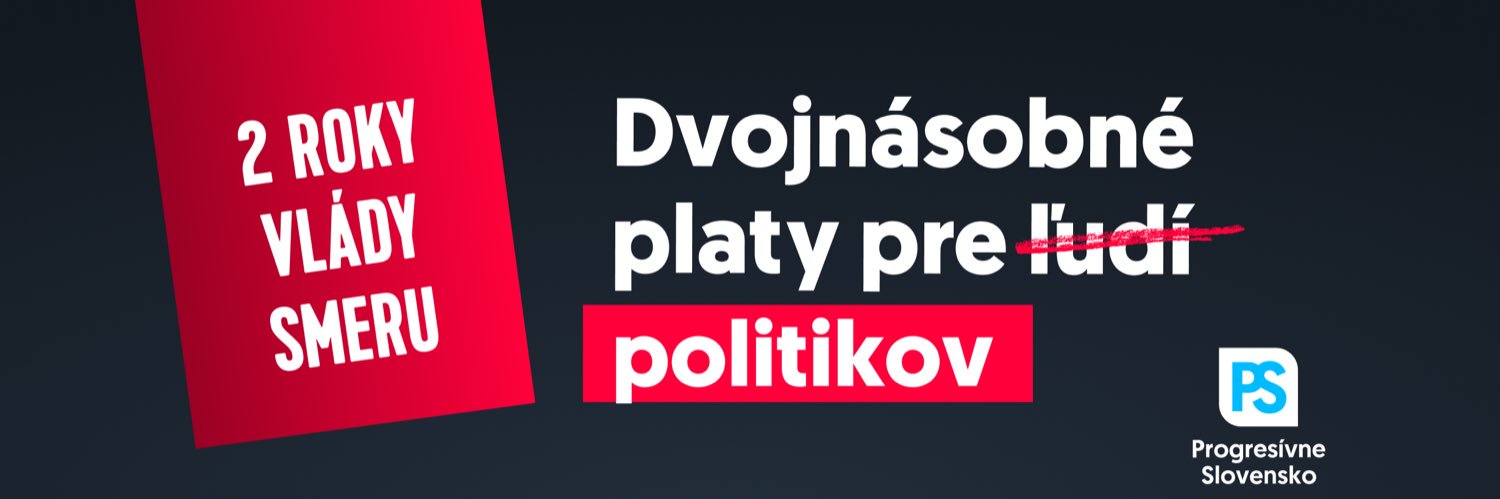 Progresívne Slovensko banner