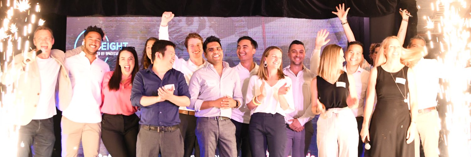 Plus Eight, powered by Spacecubed banner