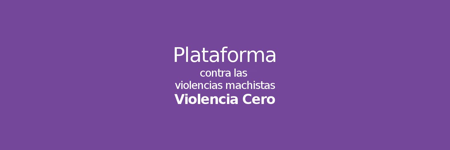 Plataforma contra violencias machistas ViolenCero banner