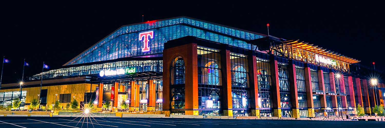Globe Life Field's banner