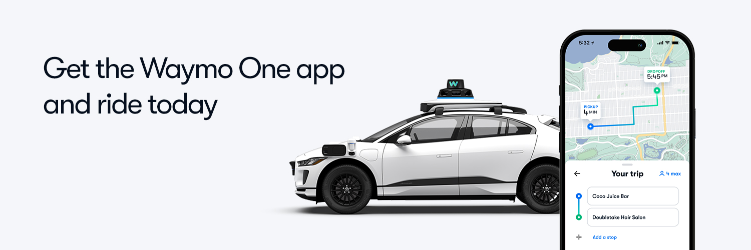 Waymo's banner