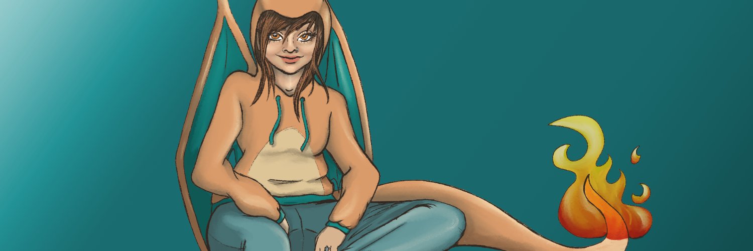 chellizard.art | commissions open banner