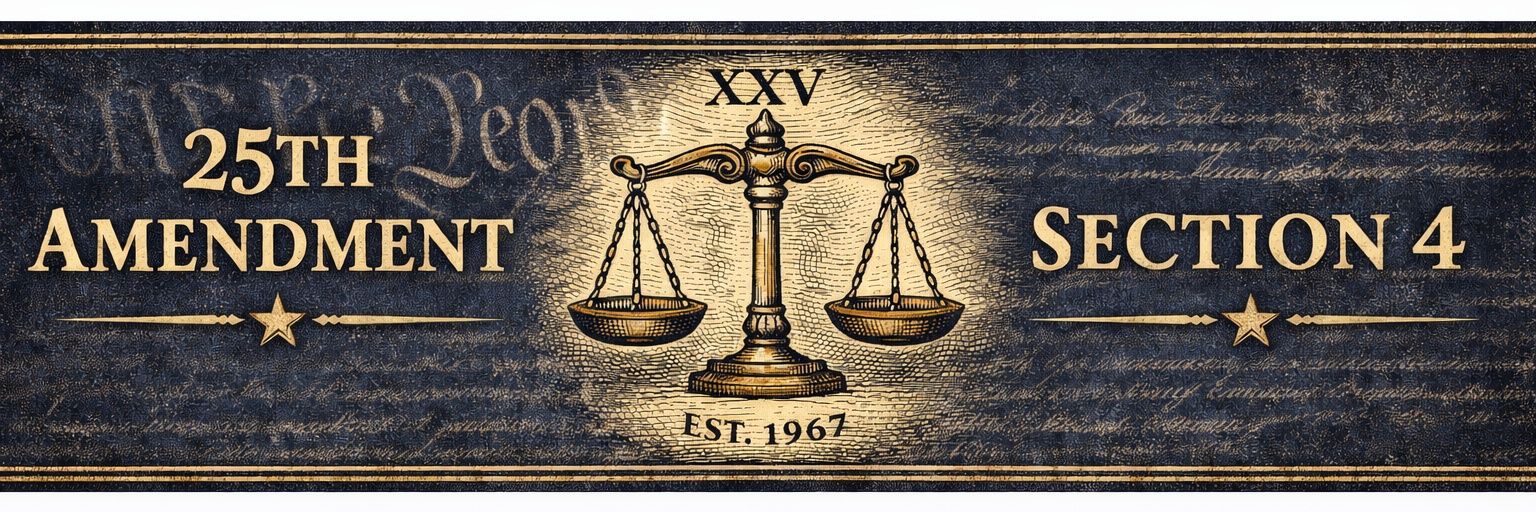 25th Amendment Sect4 banner