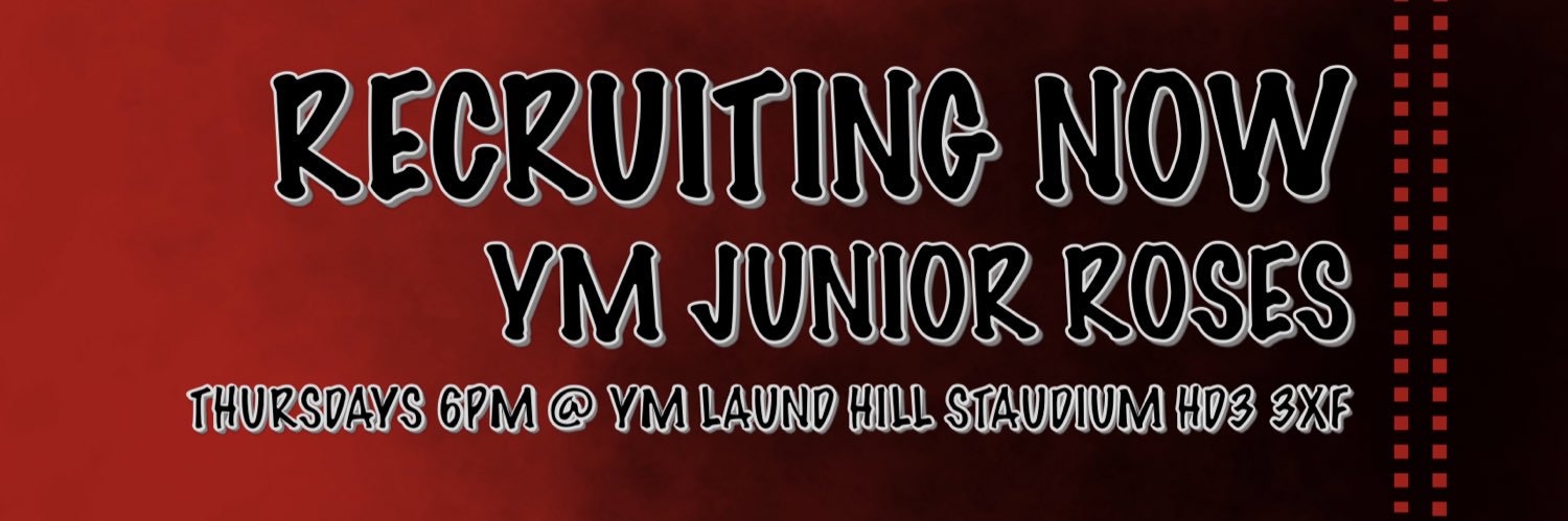 HudYMRUFC Junior Roses banner