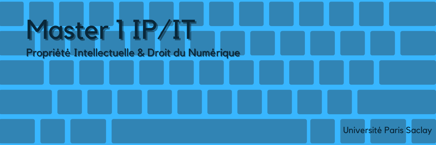 Master 1 IP/IT et Espace - Jean Monnet banner