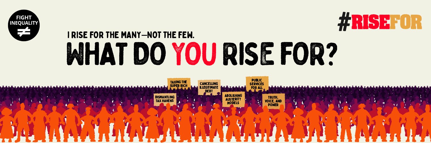 #FightInequality's banner