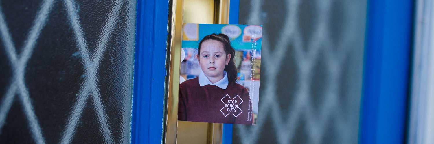 Stop School Cuts banner