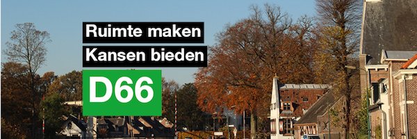 D66 Stichtse Vecht banner