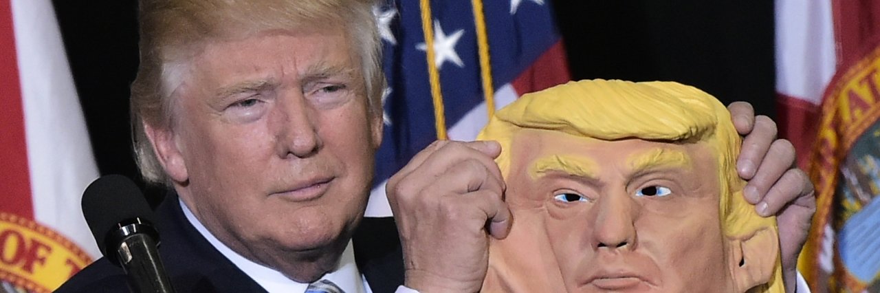 President Trump banner